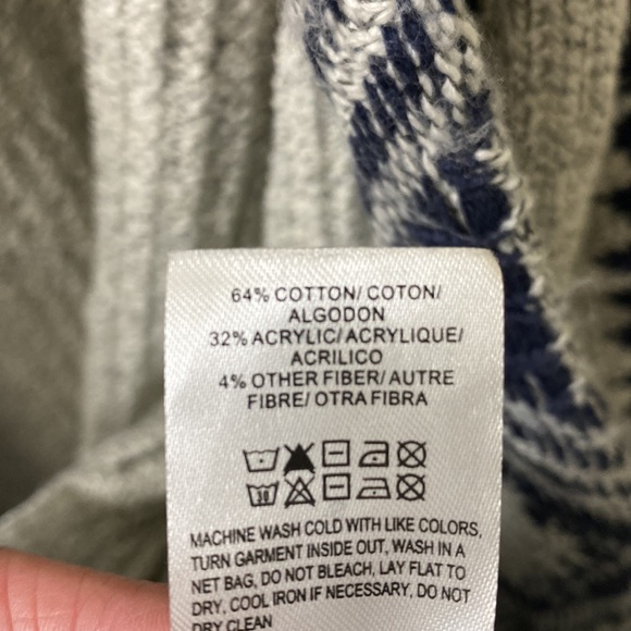 Lucky Brand Aztec Southwest tribal open front duster cardigan size small NWT - Picture 6 of 6